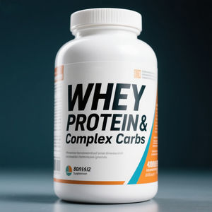 OEMホエイプロテインアイソレート質量ゲイナープロテインパウダーサプリメント50g/サービングナチュラル - Product Image 1