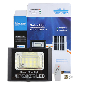 Tùy chỉnh IP67 không thấm nước ABS 100 wát <span class=keywords><strong>LED</strong></span> năng lượng mặt trời ánh sáng ngoài trời 3000K 6000K điều khiển từ xa đèn pha cho khu vườn nơi cư trú - Product Image 1