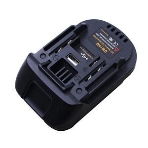 Nouvel <span class=keywords><strong>adaptateur</strong></span> de batterie USB <span class=keywords><strong>20V</strong></span> pour <span class=keywords><strong>Dewalt</strong></span> DCB200 DCB200 DCB205 M18 convertir en <span class=keywords><strong>18V</strong></span> BL1830 BL1840 BL1850 - Product Image 4