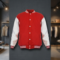 Vente en gros Veste universitaire professionnelle personnalisée style baseball pour hommes/femmes Stand de rue principale manches en cuir OEM