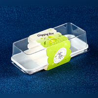 Emballage alimentaire rectangulaire en PET de qualité alimentaire BOHE pour snacks aux algues, rouleaux de viande, pain et gâteaux, personnalisable