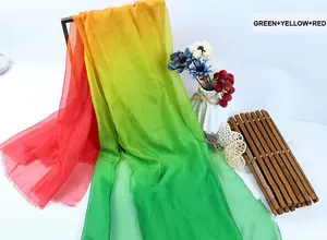 RTS 100% Polyester bedruckter Gradient Ombre Chiffon Stoff für Kleid/Schal