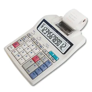 Beste Kwaliteit Nieuwe Grote Zonne-Student Educatieve High-Tech Wetenschappelijke Witte Stijl Calculator Met Bon Printer