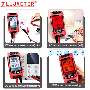 Multimètre numérique à mesure automatique TRMS 600V AC/DC avec alerte, testeur de tension, ampèremètre, ohmmètre, voltmètre, capacimètre, fréquencemètre et testeur de diodes - Product Image 3