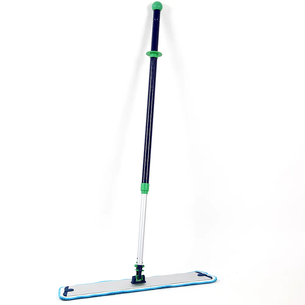 24inch / 60cm Aluminum Professional Flat Dust Mop with Sturdy Handle and Durable Microfiber Mop Head for Floor Cleaning