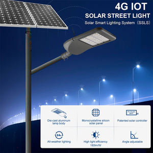 OEM al aire libre todo en una luz de calle <span class=keywords><strong>solar</strong></span> con energía <span class=keywords><strong>solar</strong></span> Ip65 <span class=keywords><strong>Led</strong></span> lámpara <span class=keywords><strong>solar</strong></span> de calle 50W 100W 200W 300W - Product Image 4