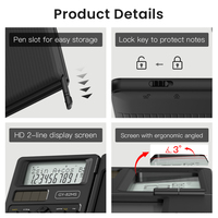 Newyes Offre Spéciale calculatrice scientifique à double alimentation à batterie longue durée avec tablette d'écriture LCD pour les étudiants au bureau de l'école