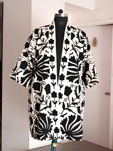 Best Quality Suzani Hand Embroidered Winter Wear Jacket Embroidery Kimono Robe <b>Boho</b> Style Classic Elegant Jackets - Product Image 3