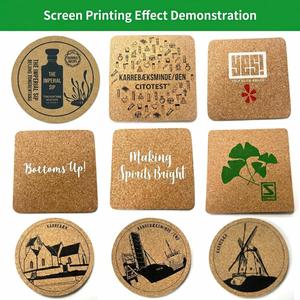 Posavasos de Corcho Ecológicos Personalizados de 3 mm, Absorbentes, Antideslizantes, Cuadrados, Impresos, para Bares, Restaurantes, Cafeterías, Regalos Promocionales - Product Image 3