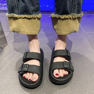 Sandales ouvertes en EVA personnalisées avec logo, confortables, semelle antidérapante, pantoufles d'intérieur pour hommes et femmes - Product Image 5