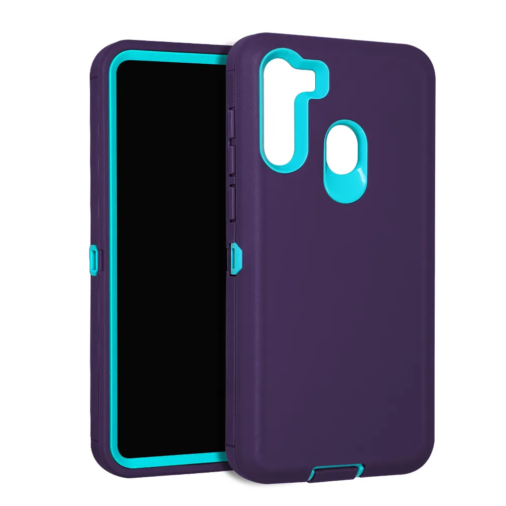 Estuche rígido de armadura híbrida para Galaxy A20S A20 A30 A21 A21S A22 A23 A25 4G 5G Estuche resistente para teléfono móvil a prueba de golpes