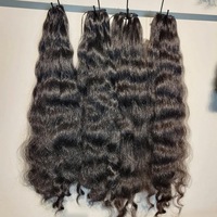 Cheveux humains 100% non traités, bruts, Yaki Birman, lisses, non-Remy, 22 pouces, trames doubles tissées à la machine