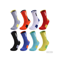 Chaussettes de sport unisexes universelles en coton, écologiques, à séchage rapide, pour le basketball, tricotées, montantes, personnalisables, avec semelle printanière
