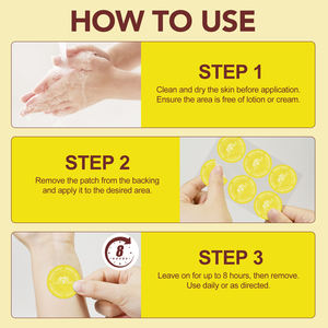 プライベートラベルカフェインエキス工場価格経皮エネルギーパッチは焦点を維持しますトランスダーマはエネルギーパッチの補充に役立ちます - Product Image 4