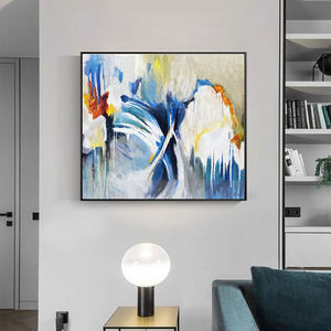 Pintura al Óleo Abstracta Moderna, Pintada a Mano, Impasto, Arte de Pared para el Hogar, <span class=keywords><strong>Paisaje</strong></span> Colorido, Pintura al Óleo Abstracta sobre Lienzo - Product Image 5