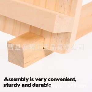 Wooden <b>Card</b> <b>Display</b> Rack 3 Tier Desktop Storage For Trading <b>Cards</b> And Postcards Multipurpose Organizing <b>Stand</b> - Product Image 3