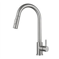 Robinet de cuisine à capteur automatique moderne et contemporain, robinet intelligent en céramique 3355T, robinet à tirer sensible au toucher