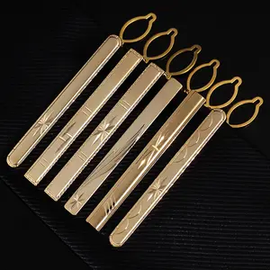 Mannen Stropdas Bar Jurk Shirts Gouden Dasspeld Koper Metalen Gouden Stropdas Clip Voor Huwelijksceremonie Man Accessoires