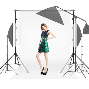 Toile de <span class=keywords><strong>fond</strong></span> en mousseline de coton 2x3m, 2.6x3m, kit de support de photographie, équipement de <span class=keywords><strong>studio</strong></span> intérieur pour la prise de vue vidéo en direct - Product Image 6