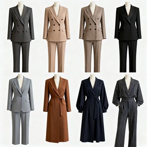 Traje <span class=keywords><strong>de</strong></span> <span class=keywords><strong>Mujer</strong></span> Verde Oliva <span class=keywords><strong>de</strong></span> Lujo <span class=keywords><strong>para</strong></span> <span class=keywords><strong>Fiesta</strong></span> <span class=keywords><strong>de</strong></span> <span class=keywords><strong>Noche</strong></span>, Trabajo o Eventos Formales, Chaqueta y Pantalones Anchos con Botones Retro - Product Image 6