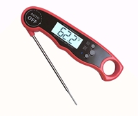 Hot Sale Digital LCD Display Battery Powered Plastic Waterproof Instant Read Meat Thermometer 1.8 Accuracy Auto Temperature