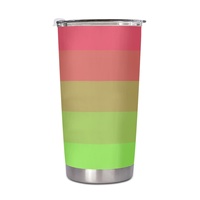 Mug de voiture personnalisé Aroflux en acier inoxydable 20 oz, thème arc-en-ciel gay, pour les longues heures de conduite, le randonnée en plein air, les rencontres sociales à la maison
