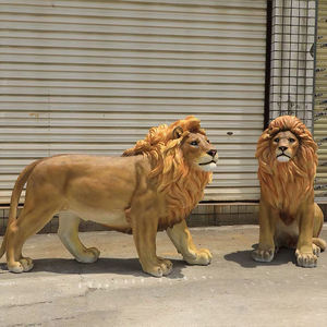 Grands animaux en peluche <span class=keywords><strong>lion</strong></span> Safari / <span class=keywords><strong>Lion</strong></span> en fibre de verre Accessoires de décoration / Décoration de <span class=keywords><strong>lion</strong></span> grandeur nature - Product Image 1