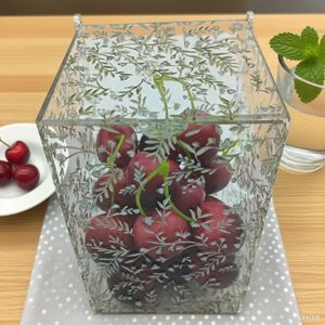 Yun Zhuo Acrylic Storage Box Rectangular With Lid Food Container Kitchen Desktop Use <b>PC</b> Material - Product Image 1