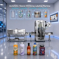 Machine d'étiquetage automatique de manchons, tunnel de rétraction à la vapeur, étiquette rétractable en PVC/PET, pour bouteilles en plastique/PET, verre, bocaux, canettes, en acier inoxydable SUS304