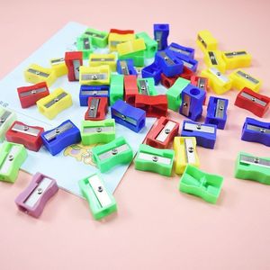 <b>Mini</b> Pencil Sharpener Plastic Manual For Children Standard Size Bulk Packaging - Product Image 3