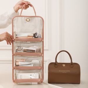 กระเป๋าเครื่องสำอาง <span class=keywords><strong>NFS</strong></span> Luxury Storage สำหรับผู้หญิง วัสดุ PU กันน้ำ ดีไซน์เฉพาะตัว ซิปปิด จุของได้เยอะ - Product Image 1