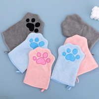 Serviettes pour animaux de compagnie, gants de bain, serviettes de nettoyage pour animaux, séchage rapide, absorbantes, produits de bain pour animaux