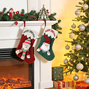 <b>Christmas</b> Figurines Stretchable Doll Fabric Modern Indoor Home Xmas Ornaments <b>Santa</b> Claus Snowman - Product Image 4