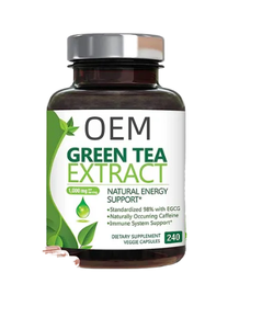 Suplemento Dietético OEM para la Salud, Cápsulas de Extracto de Té Verde con L-Carnitina, Apoya la Salud del Corazón y la Energía, Vitaminas Sin OMG para Adultos - Product Image 1