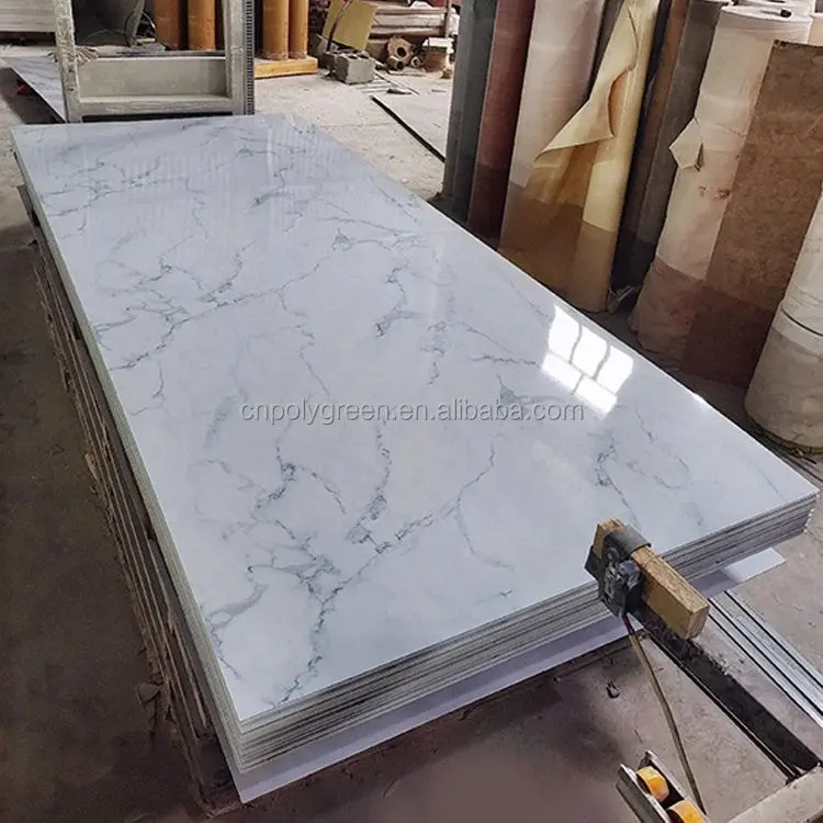 Hot bán 1220*2440*3 mét PVC Board PVC tấm đá cẩm thạch cho trang trí nội thất