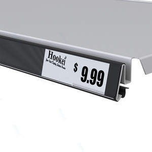 Vh25 39 52 60 Estante de alambre doble Soporte de etiquetas Gancho de exhibición Soporte de etiqueta de precio Tira de datos para estantes de supermercado - Product Image 4