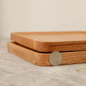 Plateau en bois de chêne <span class=keywords><strong>massif</strong></span> moderne et simple pour la vente en gros, idéal pour les dîners, les fêtes, les bonbons et les pâtisseries - Product Image 3