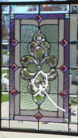 Panneaux de vitraux en gros pour portes et fenêtres de salle de bain - Protection de la vie privée, couleurs personnalisées, style traditionnel, marque MK