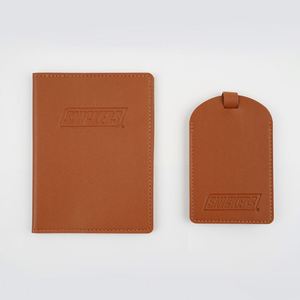 Etiqueta de Equipaje de Cuero Repujado, Funda para Pasaporte Familiar, Juego de Accesorios de Viaje con Logotipo Personalizado - Product Image 5