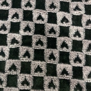 Thời Trang Mới Sọc Jacquard Lông Giả PV Lông Cừu Vải Dệt Kim Faux Lông Cho Quần Áo - Product Image 1