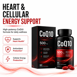 CoQ10 Haute Concentration 500mg Gélules Molles pour <span class=keywords><strong>la</strong></span> Santé Cardiaque et <span class=keywords><strong>la</strong></span> Production d'Énergie Cellulaire Complément Quotidien <span class=keywords><strong>de</strong></span> Bien-être Vente en Gros 60 Gélules Molles - Product Image 5