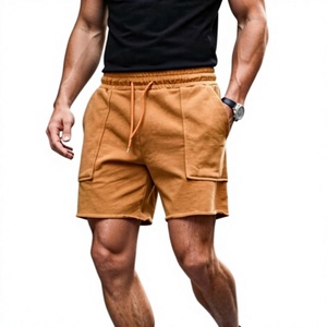 Men's Solid Color 100% Cotton Bermuda Shorts Mid Waist Drawstring Closure Lightweight Casual Athletic Shorts Spring Summer - Product Image 1