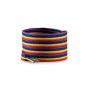 <span class=keywords><strong>Lacci</strong></span> piatti da 10 mm per sneakers, <span class=keywords><strong>lacci</strong></span> colorati intrecciati arcobaleno per eventi di orgoglio LGBTQ - Product Image 1