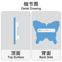 Broche personnalisée en PVC, série Papillon, vente en gros, cadeau promotionnel, logo 2D 3D, fournisseur d'usine, sur mesure
