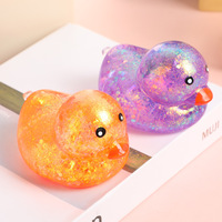 Nouveau jouet souple en TPR en forme de canard de dessin animé, à paillettes de maltose, à rebond lent, anti-stress et décompression pour garçons et filles