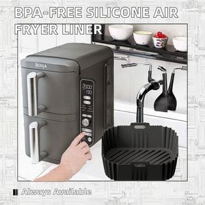 Revestimiento de silicona antiadherente para freidora de aire sin BPA, nuevo diseño, doble pila XL, plato para hornear de grado alimenticio, sartén para Cocina Casera <span class=keywords><strong>Ninja</strong></span> SL400UK - Product Image 2