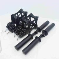 Soporte de Sentadillas Ajustable Portátil de Acero para Entrenamiento de Aves, Tamaños 50/60/75/76.2mm, Versión Mejorada, DIY Smith Fitness