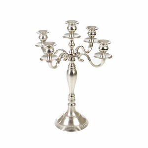 Gold Plated 5 Arms Decorative Aluminum Metal Candelabra Handcrafted With Excellent Quality High Finishing Customized Size - Product Image 1