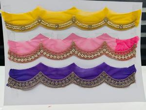 Tela de encaje bordado Floral colorido para textiles elegantes para el hogar ropa decoraciones de boda para manualidades DIY tarifa al por mayor - Product Image 2