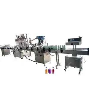 Automatic Precision 200 - 7500 Washing Sealing And Capping Water Production Line Plant Bottle Syrup Oral Liquid Filling Machine